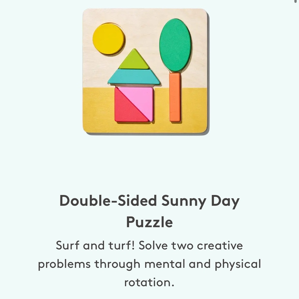 LOVEVERY Double-Sided Sunny Day Puzzle